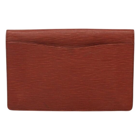 LOUIS VUITTON Epi Montaigne 27 Clutch Bag Brown LV - Picture 3 of 16